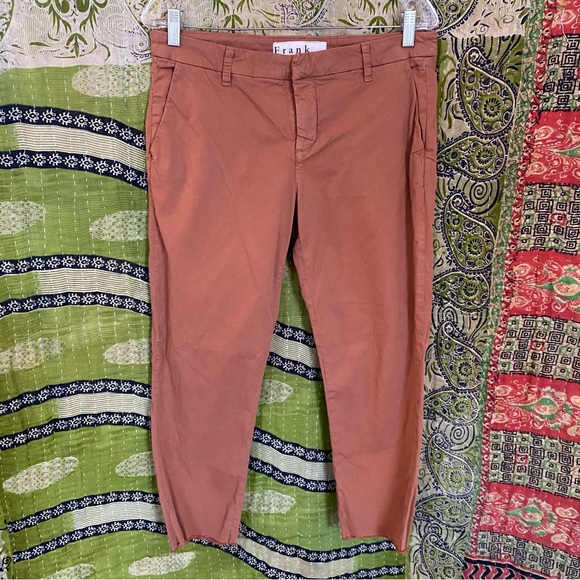 Frank & Eileen Rust Wicklow Italian Chino Pants Size 8 Buyer Favorite - Picture 2 of 16